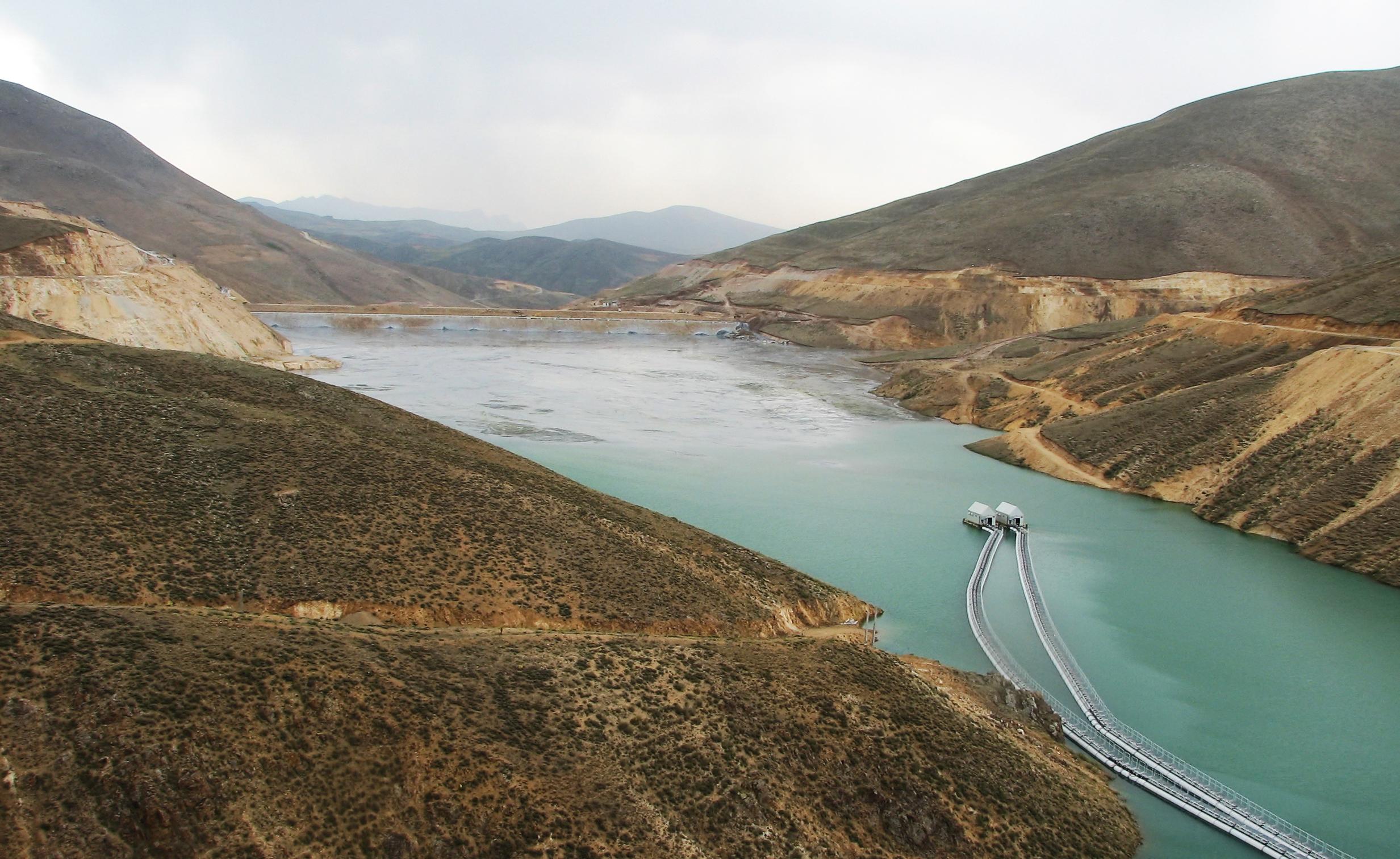 Sungun copper factory`s water supply, pumping installations and tailings disposal and transfer